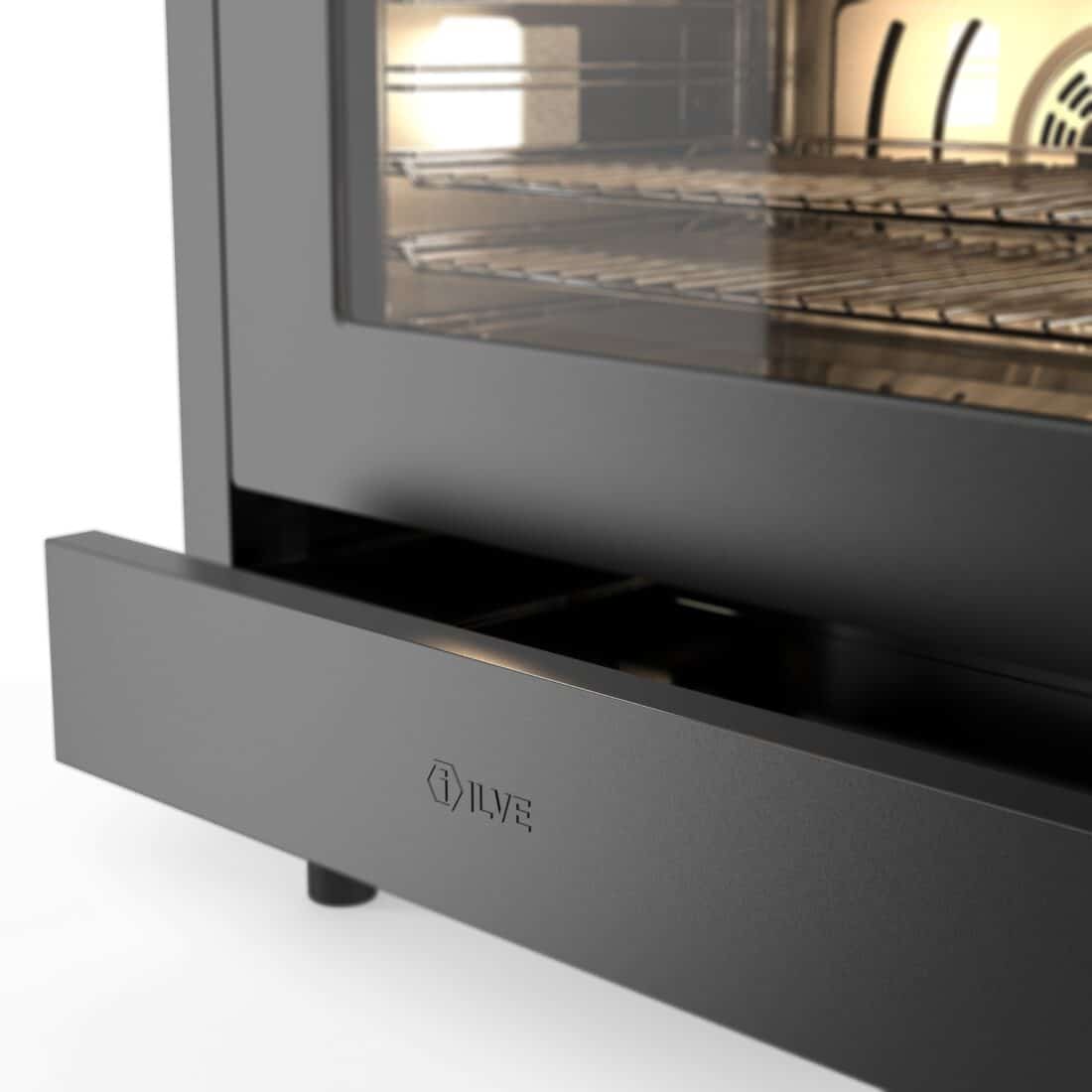 LBI095SCWM3_MGD_De nieuwste ILVE Pro Line All Black uitvoering met Soft Close lade en deur