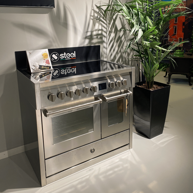Showroom Deal 8211 Steel Genesi 100cm Inductiefornuis