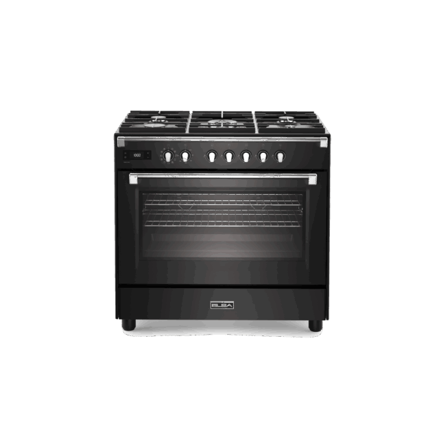 Elba Bassano 1950 90cm Gasfornuis Met 1 Oven 8211 Antraciet 8211 Ebs 965 Mlaa