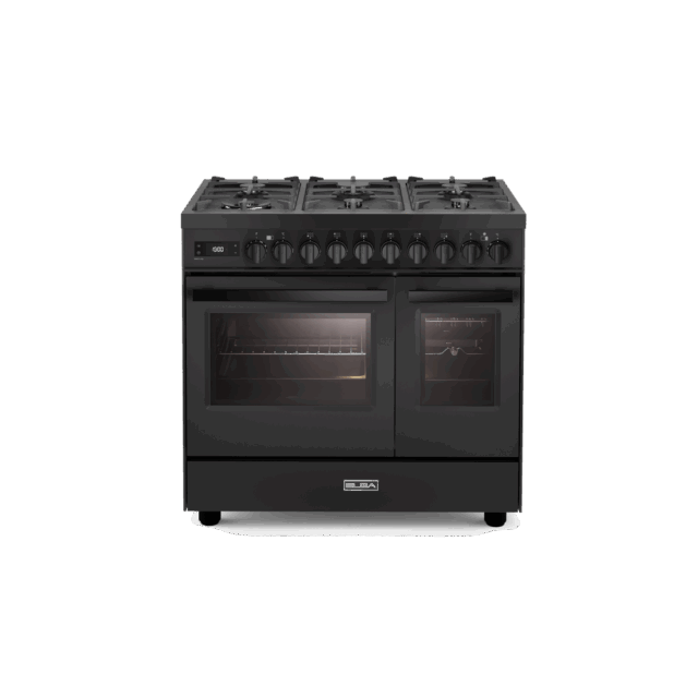 Elba Excellence 90cm Gasfornuis Met 2 Ovens 8211 Antraciet 8211 Ex 966t Maa